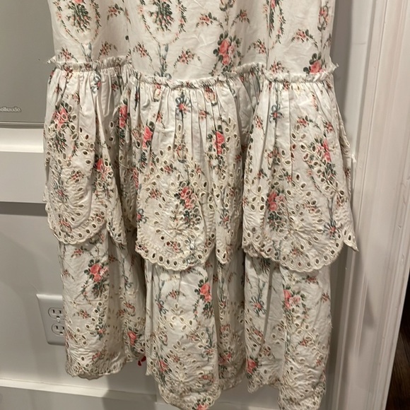 LoveShackFancy Toulon Eyelet Ruffle Dress NWT - Picture 15 of 16